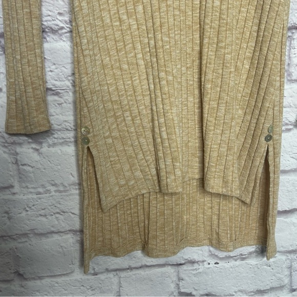 Anthropologie Deletta Ribbed V-Neck High Low Knit Tunic - Picture 9 of 15